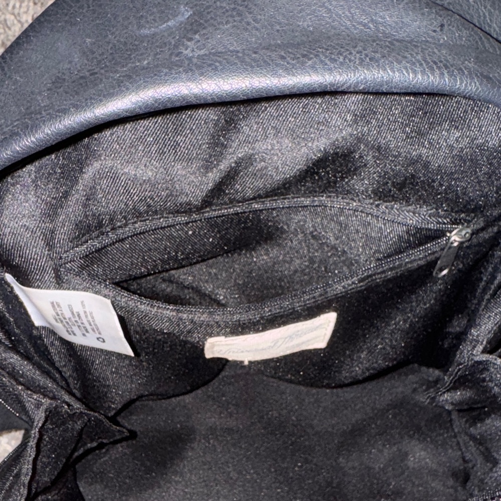 Universal Thread Mini Black Leather Backpack - image 7